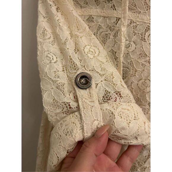 Vintage American Rag Cie All Lace Bomber Jacket sz 1X Boho - Picture 9 of 9